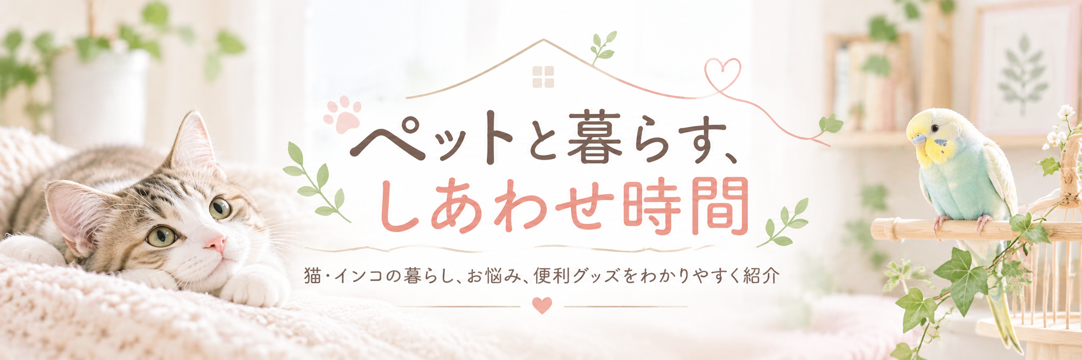 ペットと暮らす、しあわせ時間